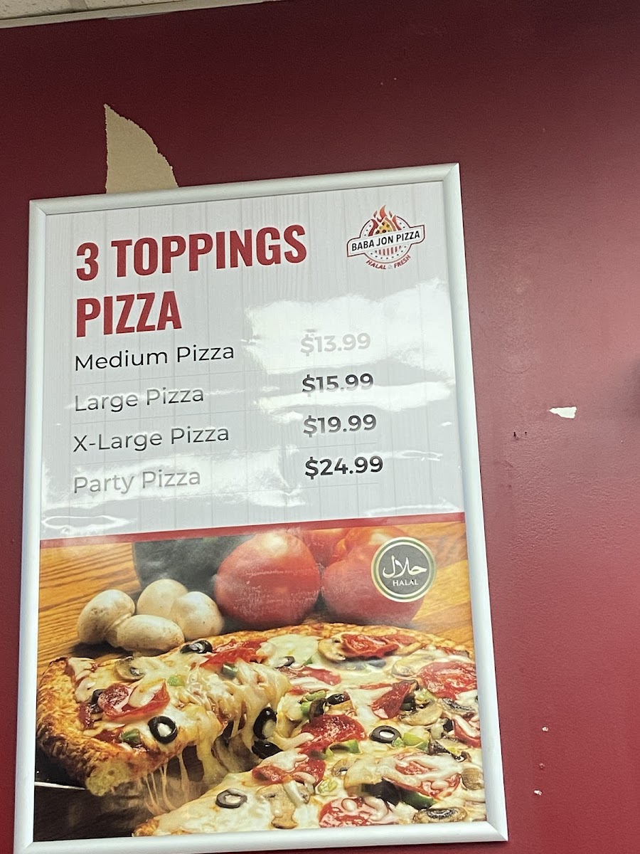 Baba Jon Pizza Menu - Image 4